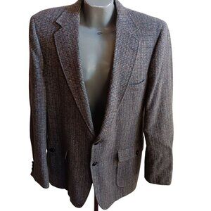 Vintage Mens Blazer Jacket Size 44/46  La Vanti 2-Button Tweed Blazer Jacket -